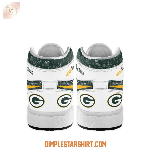 Green Bay Packers The Grinch Merry Christmas Air Jordan 1 Shoes
