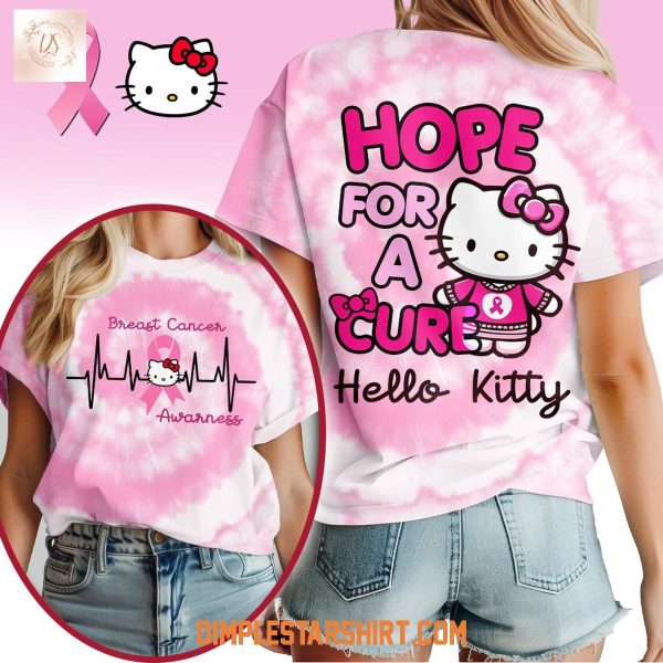 Hello Kitty Breast Cancer Hope For A Cure Shirt