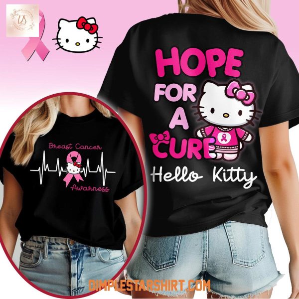 Hello Kitty Breast Cancer Hope For A Cure Shirt