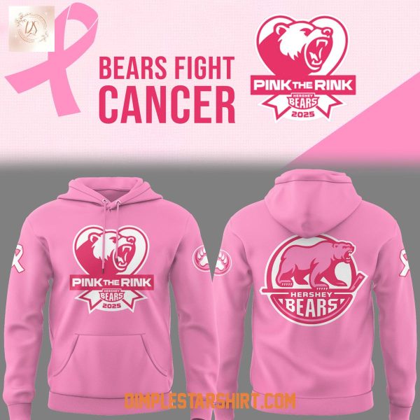 Hershey Bears Pink The Rink Fight Cancer Hoodie Shirt