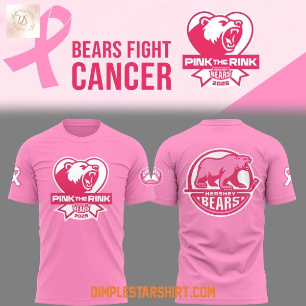 Hershey Bears Pink The Rink Fight Cancer Hoodie Shirt
