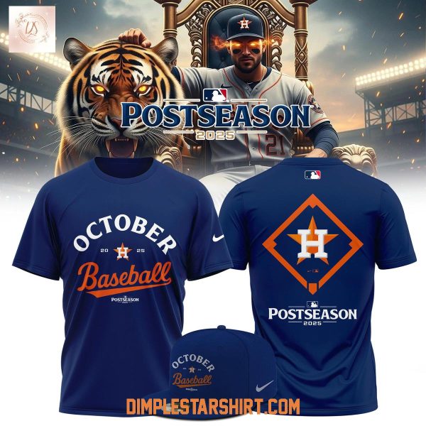Houston Astros 2025 October Ready Postseason Hoodie Shirt
