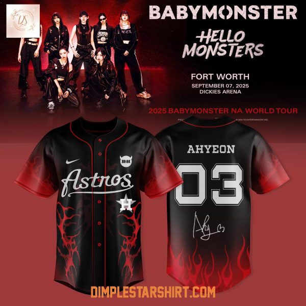 Houston Astros x Babymonster NA World Tour 2025 Jersey