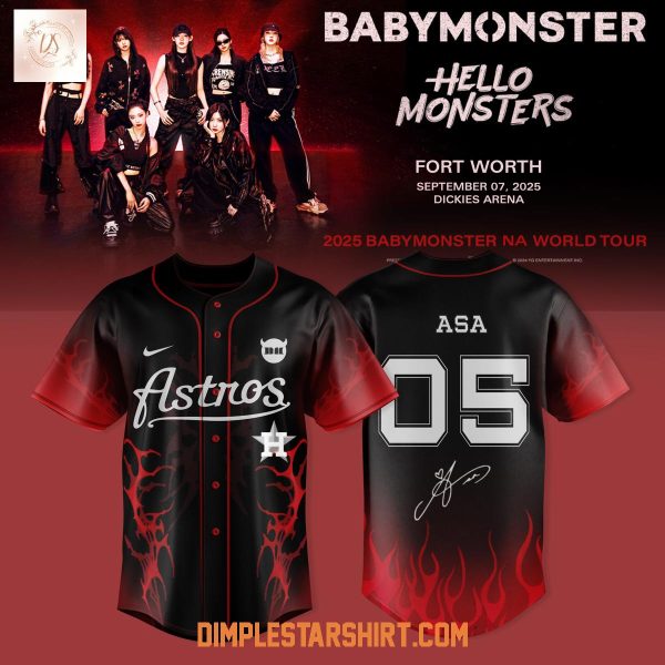 Houston Astros x Babymonster NA World Tour 2025 Jersey