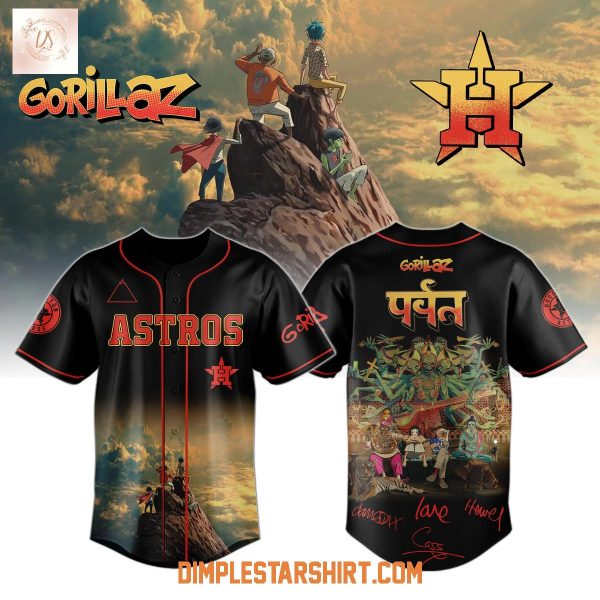 Houston Astros x Gorillaz New Album The Mountain Jersey