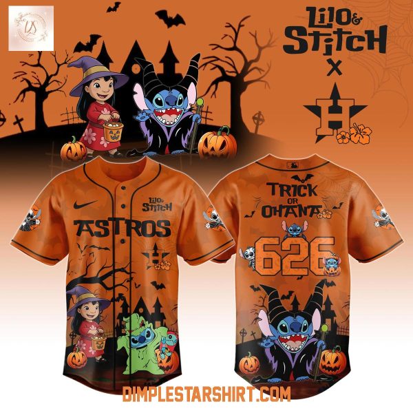 Houston Astros x Lilo & Stitch 626 Trick Or Treat Jersey