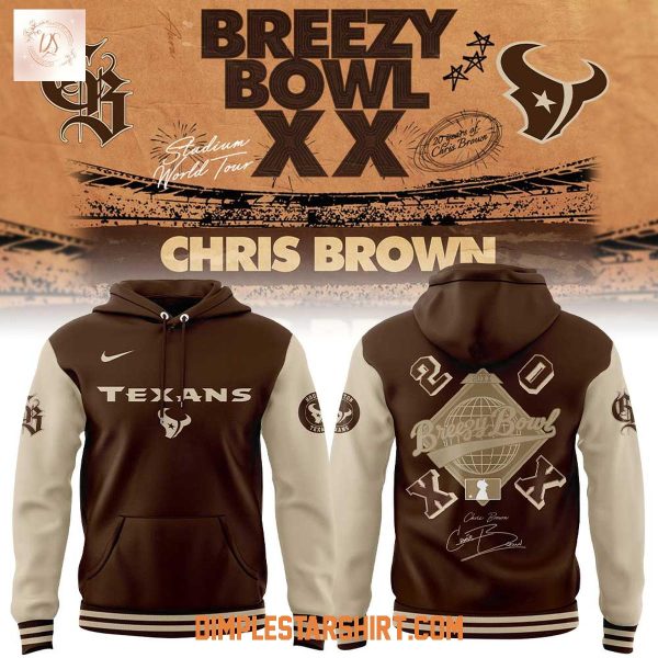 Houston Texans Chris Brown Breezy Bowl XX Hoodie Shirt
