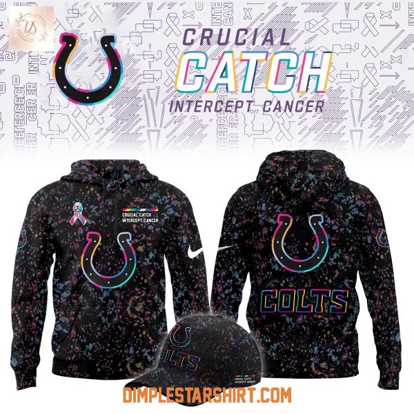 Indianapolis Colts Crucial Catch Intercep Cancer Limited 2025 Hoodie Shirt