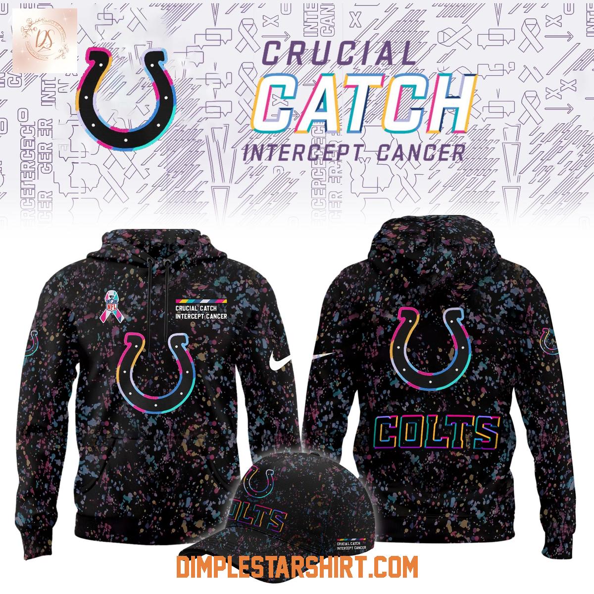 Indianapolis Colts Crucial Catch Intercep Cancer Limited 2025 Hoodie Shirt Indianapolis Colts Crucial Catch Intercep Cancer Limited 2025 Hoodie Shirt