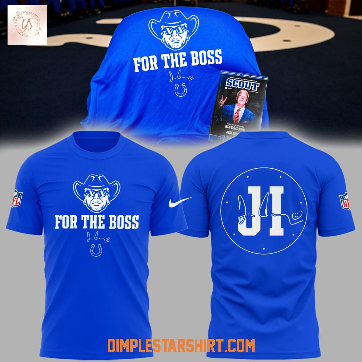 Indianapolis Colts In Honor Of Jim Irsay For The Boss Blue Hoodie Shirt Indianapolis Colts In Honor Of Jim Irsay For The Boss Blue Hoodie Shirt