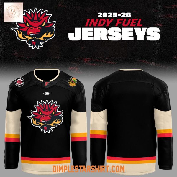 Indy Fuel New Season 2025 Black Hockey Jersey