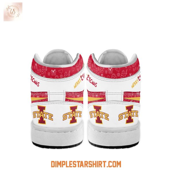 Iowa State Cyclones The Grinch Merry Christmas Air Jordan 1 Shoes