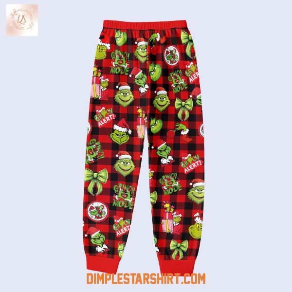 Just Waiting For Grinchmas Fleece Pajamas Set