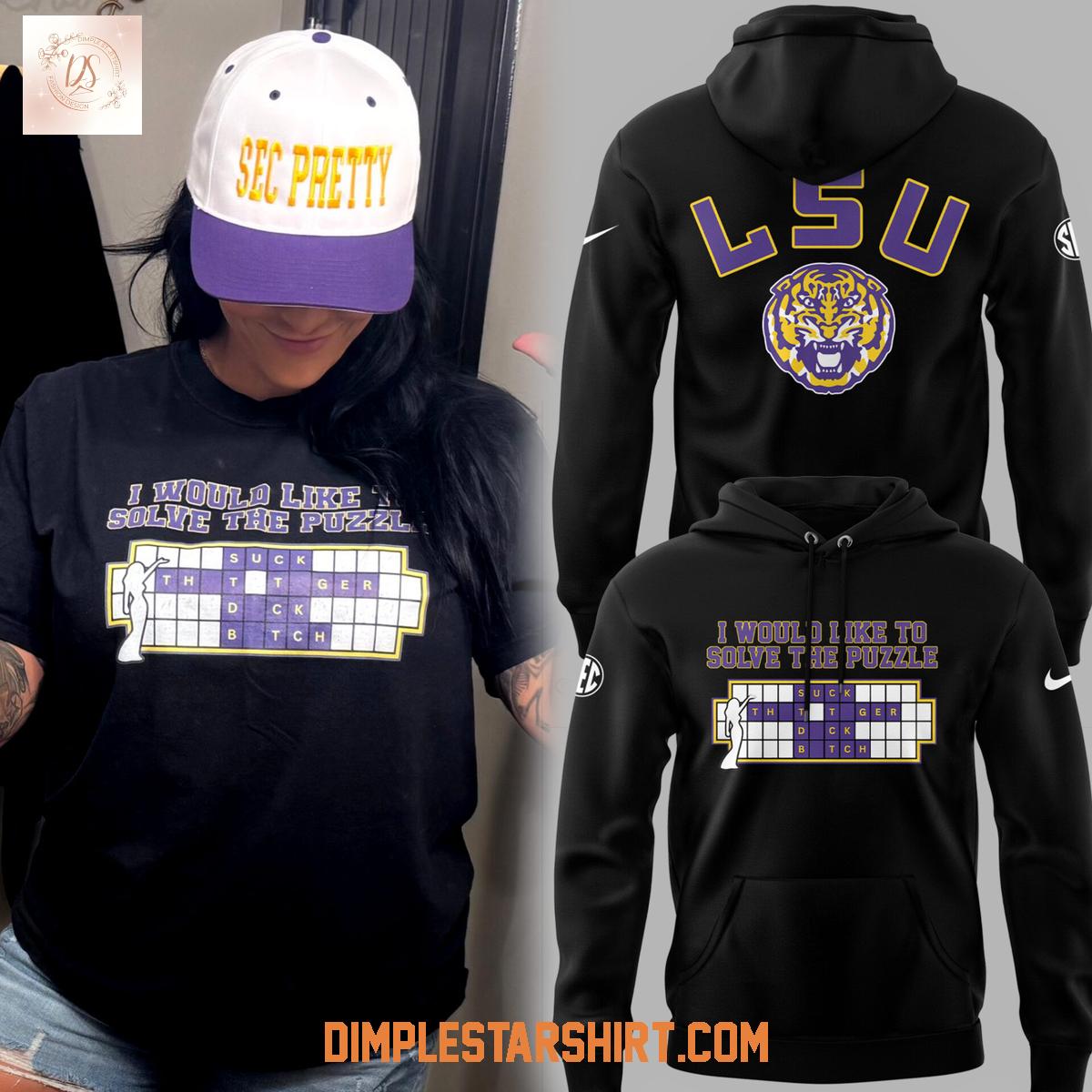 LSU Tigers I Would Like To Solve The Puzzle Hoodie Shirt LSU Tigers I Would Like To Solve The Puzzle Hoodie Shirt