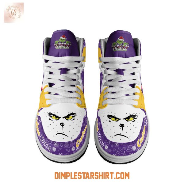 LSU Tigers The Grinch Merry Christmas Air Jordan 1 Shoes