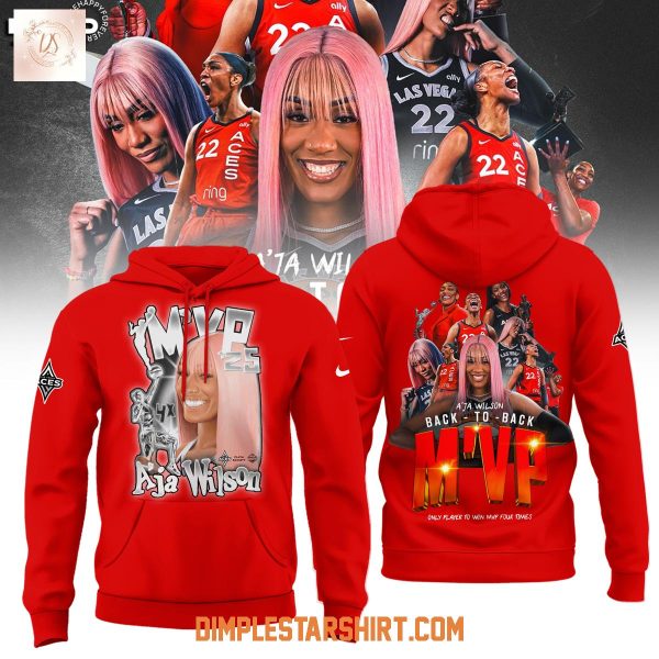 Las Vegas Aces A’ja Wilson 2025 WNBA MVP Hoodie Shirt
