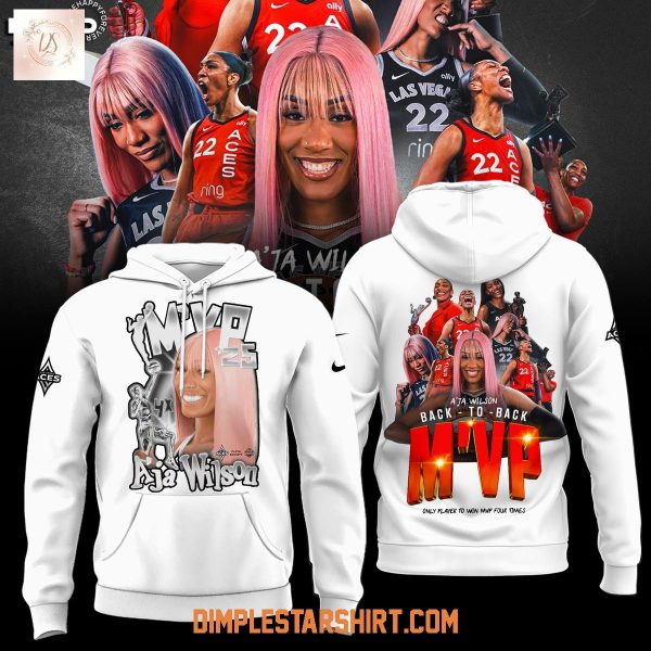 Las Vegas Aces A’ja Wilson 2025 WNBA MVP Hoodie Shirt