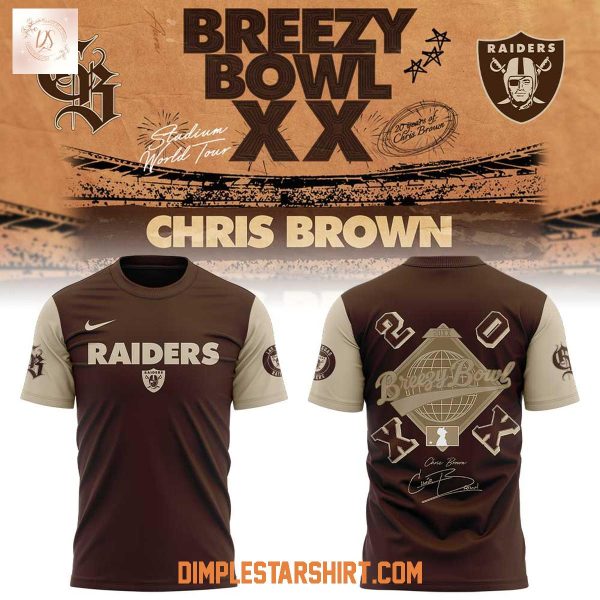 Las Vegas Raiders Chris Brown Breezy Bowl XX Hoodie Shirt