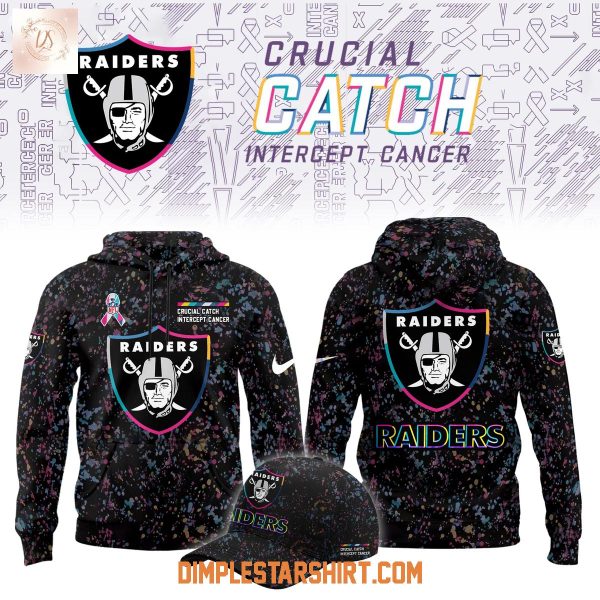 Las Vegas Raiders Crucial Catch Intercep Cancer Limited 2025 Hoodie Shirt
