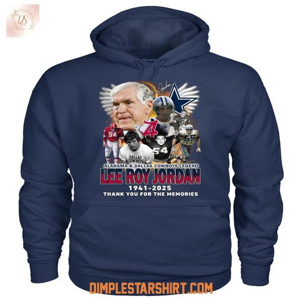 Lee Roy Jordan Dallas Cowboys And Alabama Crimson Tide Legend T Shirt