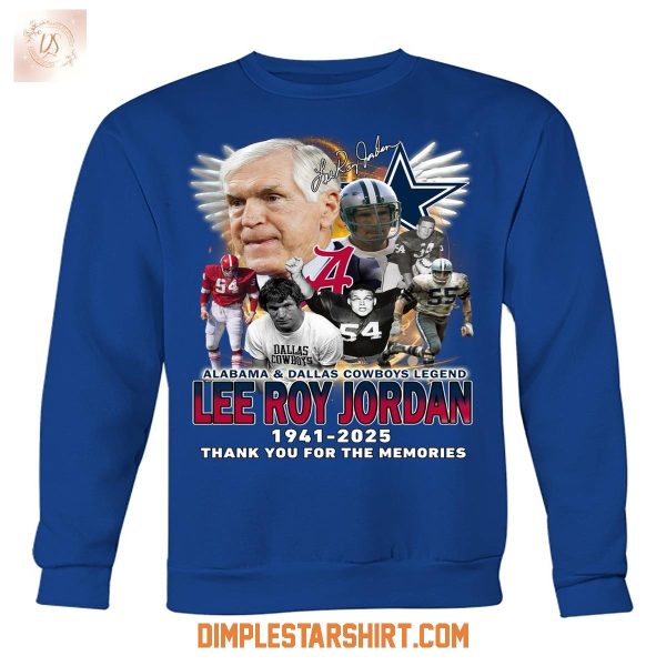 Lee Roy Jordan Dallas Cowboys And Alabama Crimson Tide Legend T Shirt