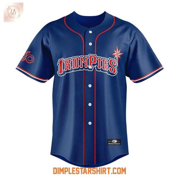 Lehigh Valley IronPigs Celebration 250th Of America Blue Jersey
