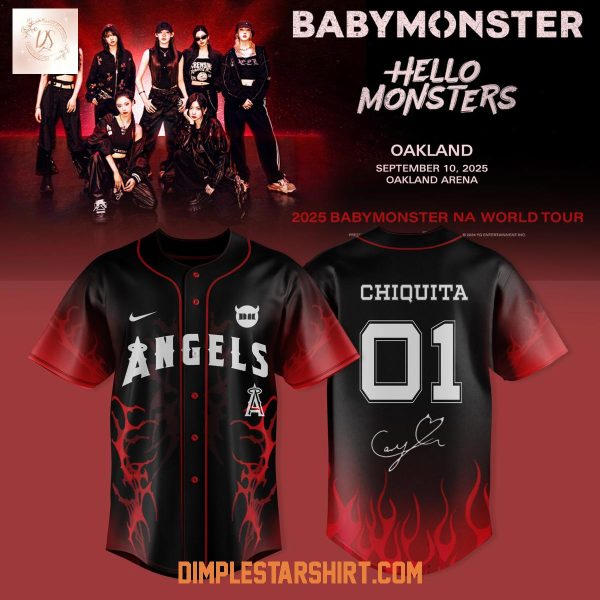 Los Angeles Angels x Babymonster NA World Tour 2025 Jersey