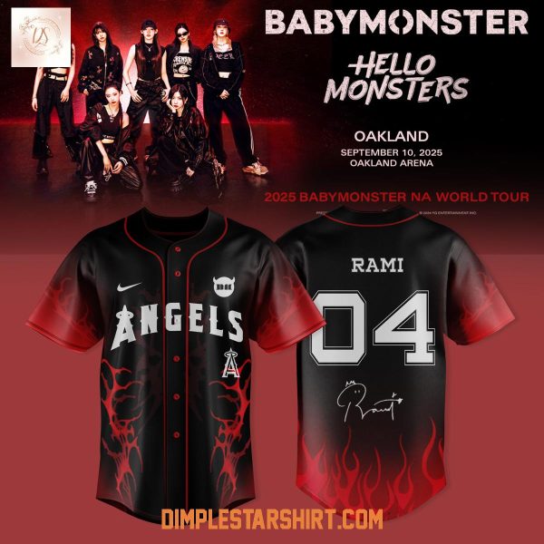 Los Angeles Angels x Babymonster NA World Tour 2025 Jersey