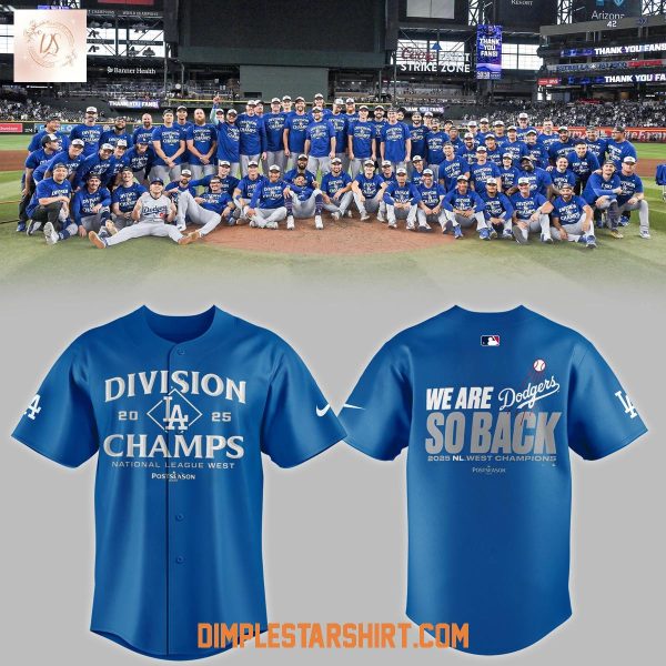 Los Angeles Dodgers 2025 NL West Division Champions Jersey