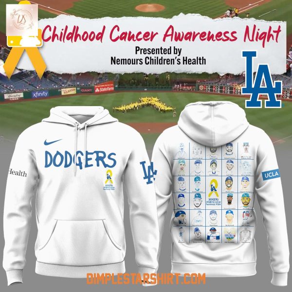 Los Angeles Dodgers Childhood Cancer Awareness Night Hoodie Shirt