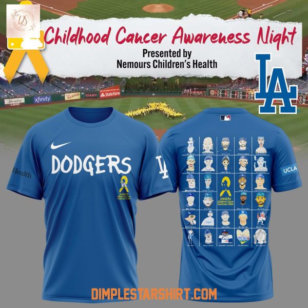 Los Angeles Dodgers Childhood Cancer Awareness Night Hoodie Shirt