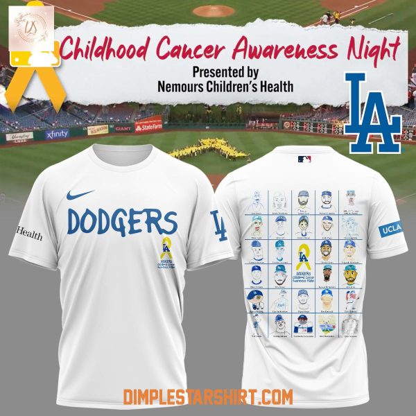 Los Angeles Dodgers Childhood Cancer Awareness Night Hoodie Shirt