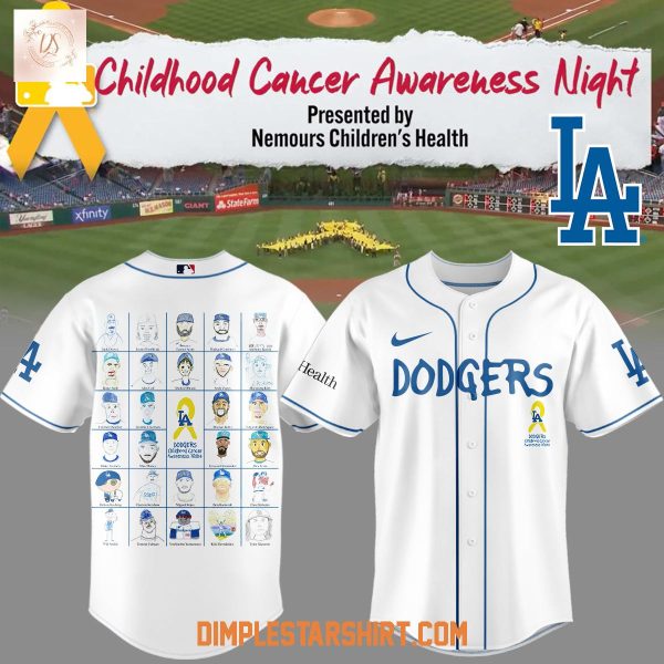 Los Angeles Dodgers Childhood Cancer Awareness Night Jersey