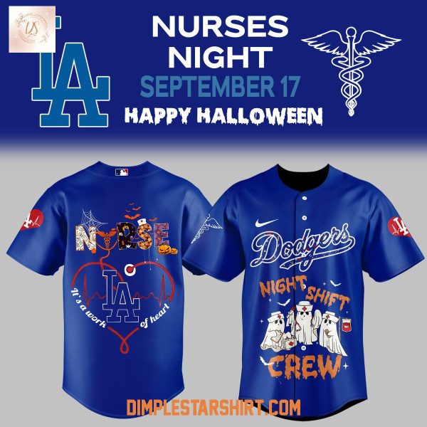 Los Angeles Dodgers Nurses Night Happy Halloween Jersey