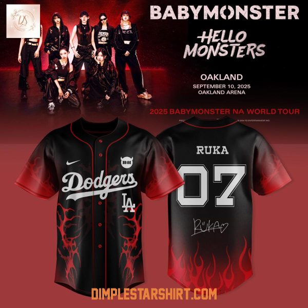 Los Angeles Dodgers x Babymonster NA World Tour 2025 Jersey