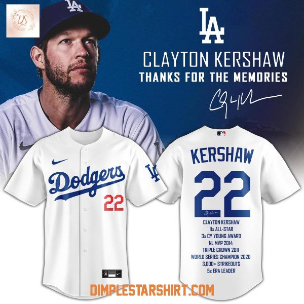 Los Angeles Dodgers x Clayton Kershaw Memories Jersey