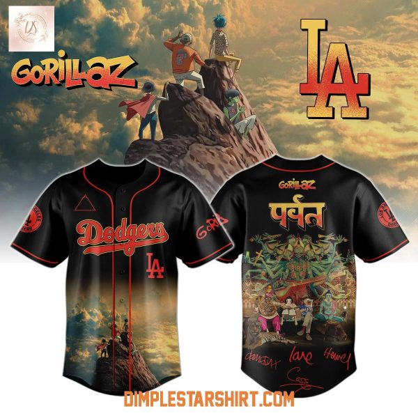 Los Angeles Dodgers x Gorillaz New Album The Mountain Jersey