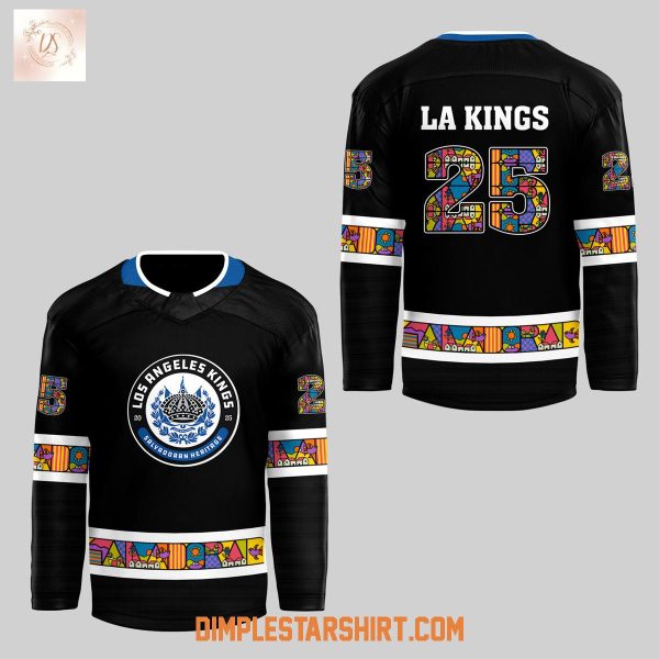 Los Angeles Kings Salvadoran Heritage 2025 Hockey Jersey