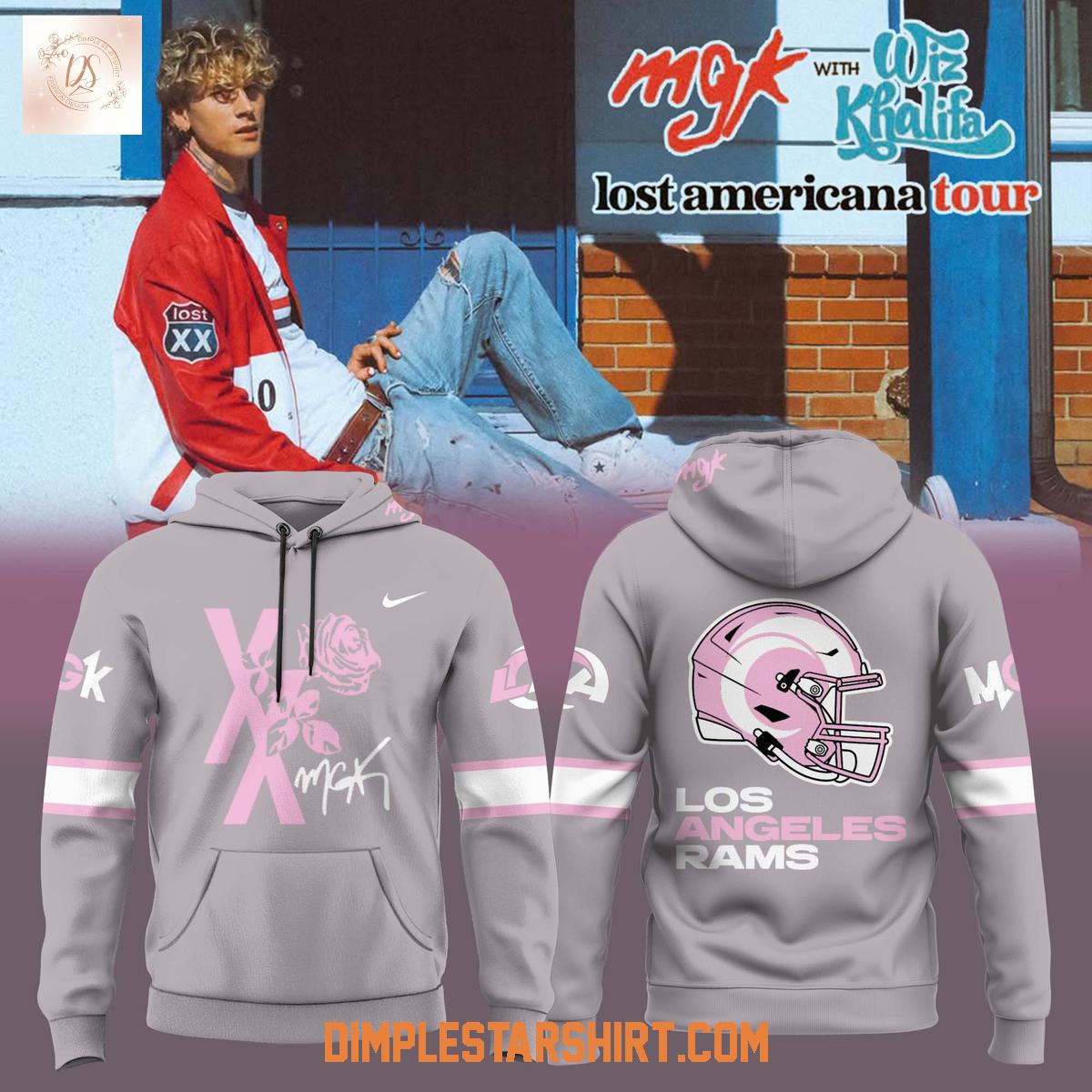 Los Angeles Rams x Machine Gun Kelly The Lost Americana Tour Hoodie Shirt Los Angeles Rams x Machine Gun Kelly The Lost Americana Tour Hoodie Shirt
