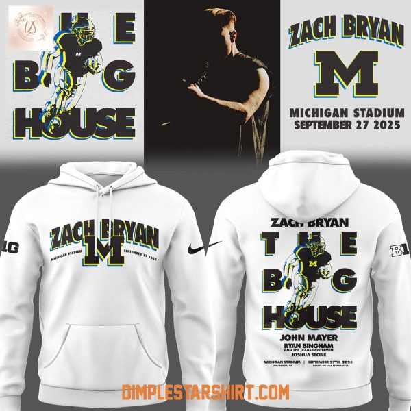 Michigan Wolverines x Zach Bryan The Quittin’ Time Tour 2025 Hoodie Shirt