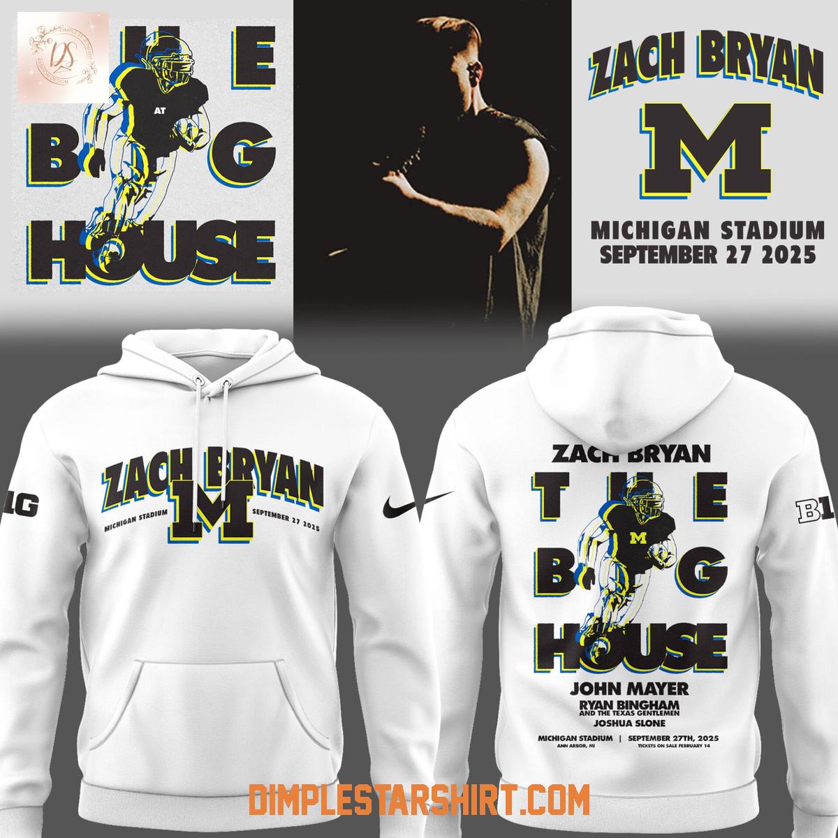 Michigan Wolverines x Zach Bryan The Quittin' Time Tour 2025 Hoodie Shirt Michigan Wolverines x Zach Bryan The Quittin' Time Tour 2025 Hoodie Shirt