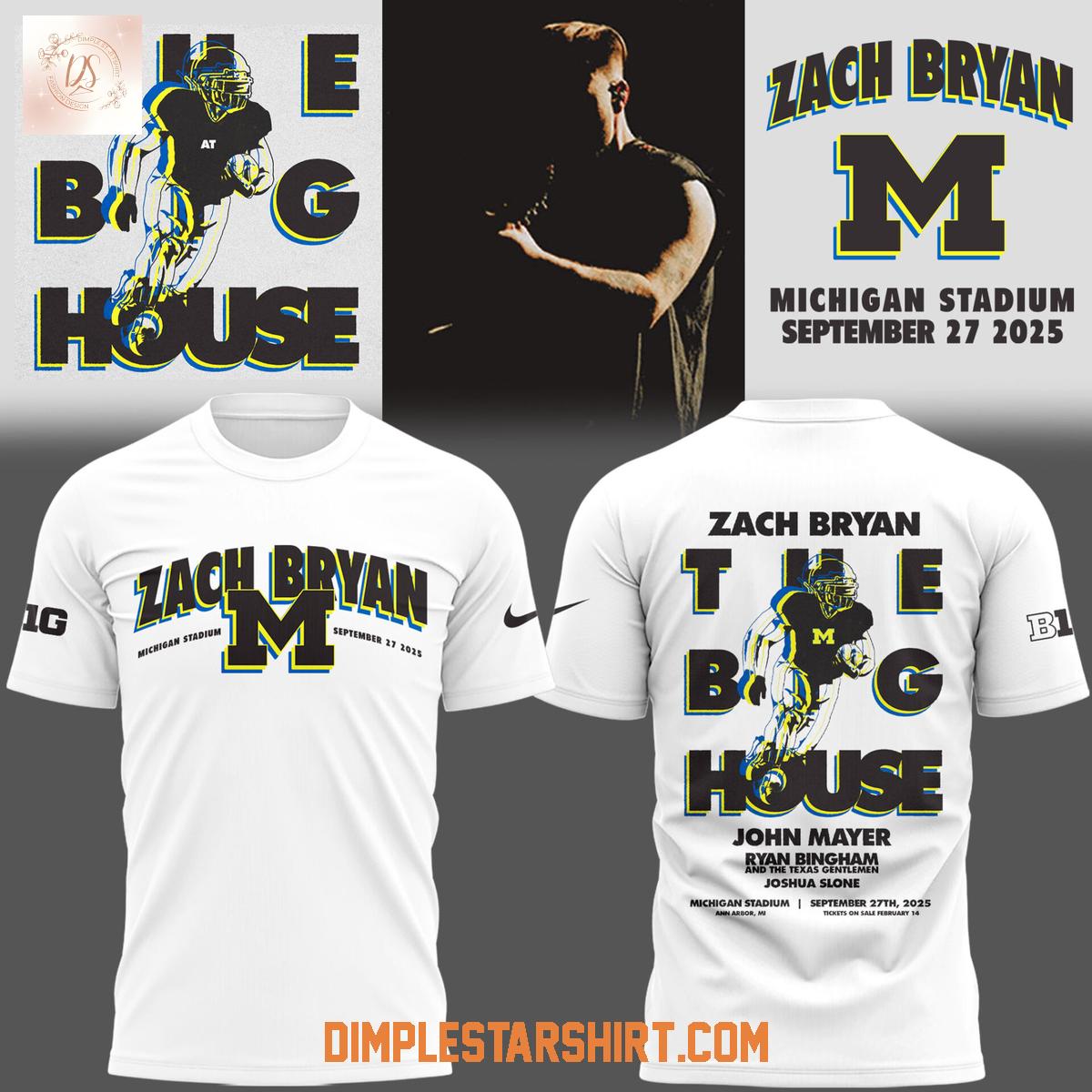 Michigan Wolverines x Zach Bryan The Quittin' Time Tour 2025 Hoodie Shirt Michigan Wolverines x Zach Bryan The Quittin' Time Tour 2025 Hoodie Shirt