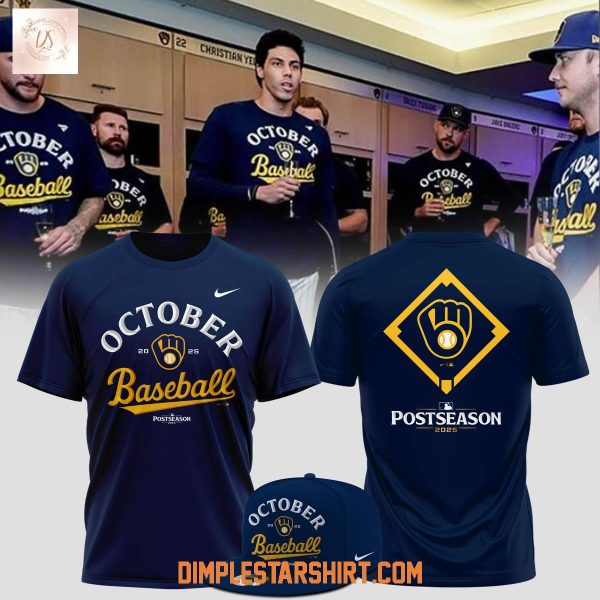 Milwaukee Brewers 2025 October Ready Postseason Hoodie Shirt