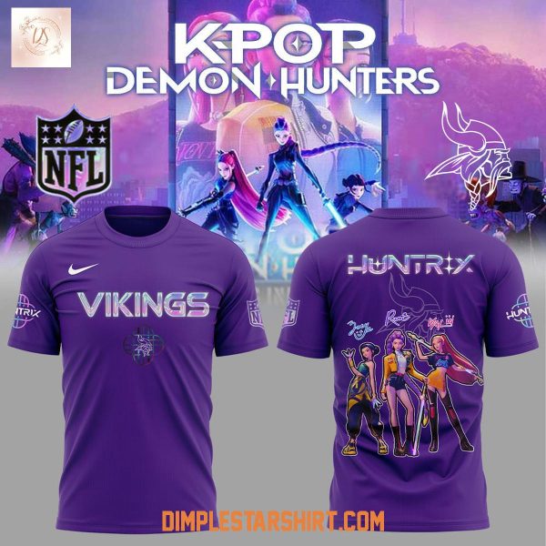 Minnesota Vikings Kpop Demon Hunters Hoodie Shirt