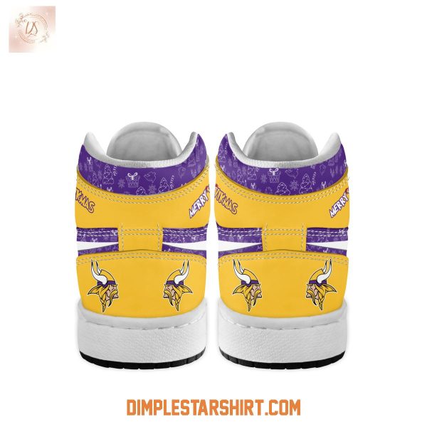 Minnesota Vikings The Grinch Merry Christmas Air Jordan 1 Shoes