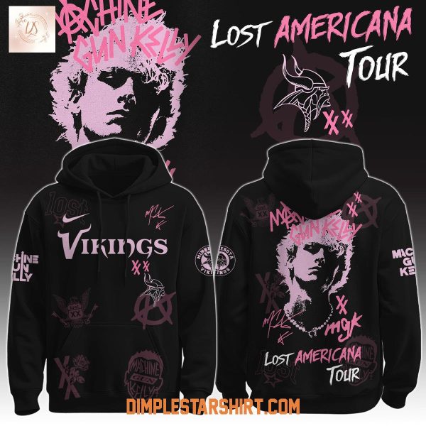 Minnesota Vikings x Machine Gun Kelly The Lost Americana Tour 2025 Hoodie Shirt