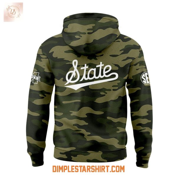 Mississippi State Bulldogs Coach Jeff Lebby Camo Hoodie Shirt