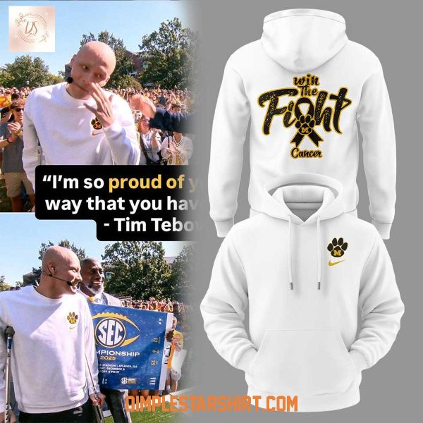 Mizzou Tigers Noah Gilion Fight and Win Cancer Hoodie Shirt