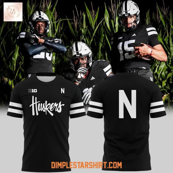 Nebraska Cornhuskers New Alternate Dark Mode Helmet Logo Hoodie Shirt