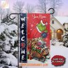 Minnesota Vikings x The Grinch Christmas House Garden Flag